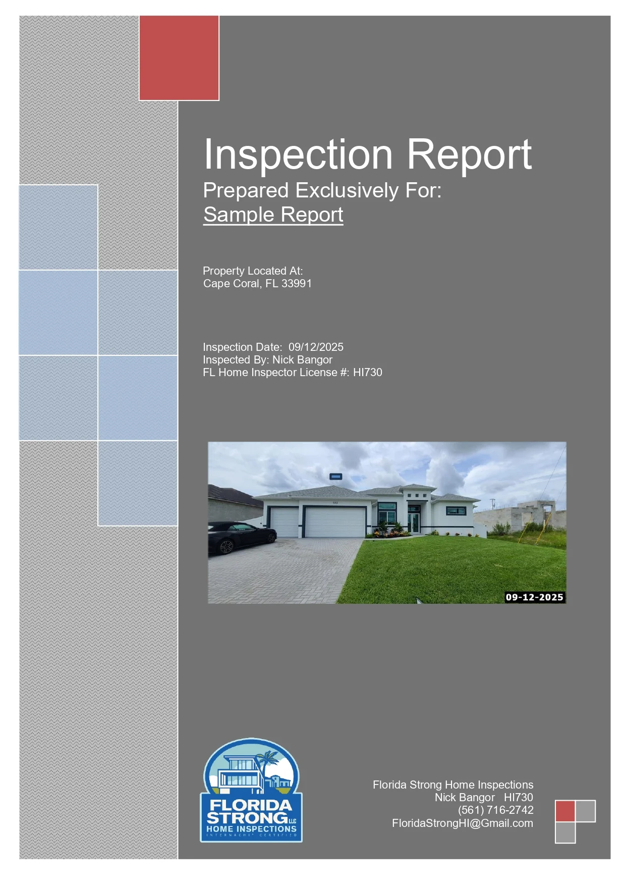 Sample Home Inspection Report Thumbnail